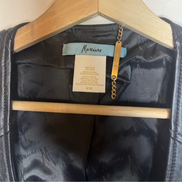 Vintage Marciano Leather Vest - Picture 4 of 4